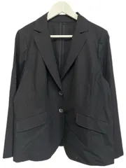 レリアン Leilian 大きいサイズ テーラード ジャケット 13+ ウール シルク ブラック 黒 長袖 上着