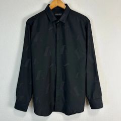 エンポリオアルマーニ　総柄　長袖　長袖シャツ　ストリート　ブラック　ARMANI