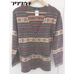 ◇ SIMPLICITE PLUS シンプリシテ プリュス 総柄 長袖 カーディガン サイズ38 グレー系 メンズ  【中古】 【1110280003765】のサムネイル