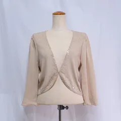 TO BE CHIC トゥービーシック スパンコール ボレロカーディガン Ⅱ（Ｍ） パーティ 結婚式 /240214058のサムネイル