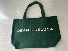 DEAN&DELUCA　ディーン＆デルーカ トートバック エコバッグ コットン レディース Ｌサイズ　グリーン