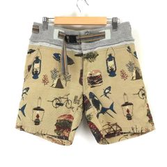 go slow caravan【ゴースローキャラバン★ショート/ハーフパンツ【1/メンズS/ベージュ/刺繍】ウエストリブ/ズボン/ボトムス/Pants/Trouser◆BJ061-eのサムネイル