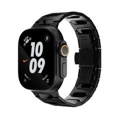 アップルウォッチバンド（Apple Watchバンド）ブラックリンクチタンバンド【ブラック】42mm/44mm/45mm/46mm/49mm対応 [BELTIES]