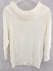 ◇ Spick&Span スピック＆スパン オフタートルネック 長袖 ニット セーター アイボリー系 レディース  【1002800892525】