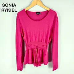 美品 SONIA RYKIEL ソニアリキエル ニット 40 ピンク 毛100% SONIA SONIA RYKIEL ソニアソニアリキエル レディース ニット