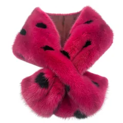 美品【マホガニーミンク】大判 ティペット リアルファー 毛皮 MINK マフラー 楽天市場】ミンク 毛皮マフラーの通販