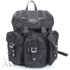 【新品】グッチ オフザグリッド バックパック 黒 ブラック A4 GG ナイロンキャンバス ブラック リュックサック メンズ 626160 Gucci Off The Grid 軽量 マルチポケット スポーツ クール カジュアル エレガント ファッション