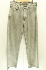 【中古】 LEVIS メンズデニムパンツ W28×L30 SILVER TAB LOOSE FIT JEANS LEVIS W28×L30 グレー 灰 無地