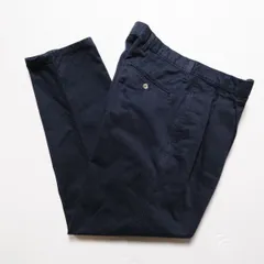 90's エディーバウアー 2タック コットン チノパンツ 紺 (33/32) ネイビー 90年代 旧タグ オールド チノパン Eddie Bauer　アメリカ古着 USED  ビンテージ ヴィンテージ