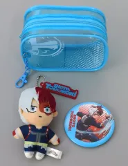 【中古】グッズセット 轟焦凍 プラッシュケース＆バッジセット 「僕のヒーローアカデミア」 ユニバーサル・スタジオ・ジャパン2024限定