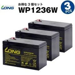 WP1236W 【3個セット】（産業用鉛蓄電池）【サイクルバッテリー】LONG