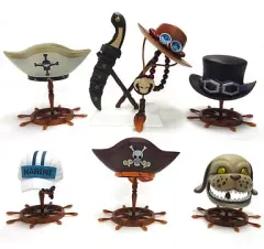 【中古】トレカ 全6種セット 「ワンピース H.A.T. ドリンクキャップ～エース伝説～」