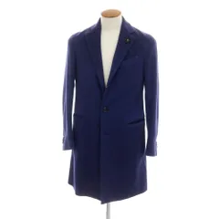 【中古】ラルディーニ LARDINI カシミヤ チェスターフィールドコート ライトネイビー【サイズ46】【メンズ】のサムネイル