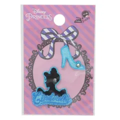 【メール便】シンデレラ ワッペン ぷちぷんと 2枚入り ディズニープリンセス 社コッカ 手芸用品 刺繍 ししゅう キャラクター グッズ 