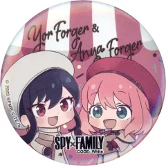 【中古】バッジ・ピンズ アーニャ・フォージャー＆ヨル・フォージャー オリジナル缶バッジ 「劇場版 SPY×FAMILY CODE： White」 ファミリーマート限定 対象商品購入特典