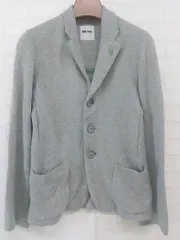 ◇ Ne-net ネ ネット 3B 刺繍 長袖 スウェットジャケット サイズ2 グレー メンズ P  【中古】 【1209270004681】