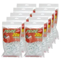 【数量限定】消耗品 手巻きタバコ ×10個パック 200個入り フィルター メンソール レギュラー ピュア [pure]