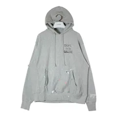[GALLERY DEPT.]ダメージ加工 コットンジャージー パーカー GALLERY DEPT. コットンジャージー フーディー ダメージ加工