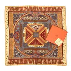 未使用級 HERMES エルメス カレ90 SUR UN TAPIS VOLANT 空飛ぶ絨毯に