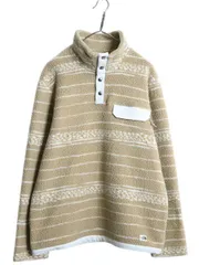 【お得なクーポン配布中!】 US企画 ノースフェイス クラグモント パイル フリース ジャケット メンズ L / ボア アウトドア プルオーバー ジャンパー ブルゾン ボーダー