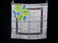 ChristianDior クリスチャンディオール ハンカチーフ ポケットチーフ スカーフ レディース アイボリー系×マルチカラー DI9827