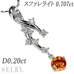 希少石 スファレライト 1.19ct 取り巻きネックレス-