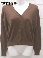 ◇ ◎ Kumikyoku 組曲 長袖 カーディガン サイズ2 ブラウン レディース 【中古】 【1002801072612】