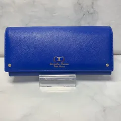 Samantha Thavasa Petit Choice サマンサタバサ　プチチョイス　被せ長財布　ブルー　プチリボン　レザー