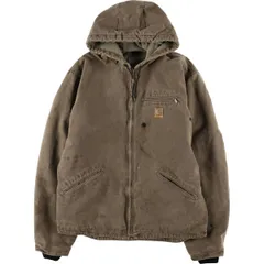 Carhartt フルジップパーカー ブラウン 中古・古着通販】CarHartt (カーハート) ジップアップパーカー