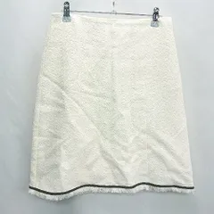 ◇ ⊂ Theory セオリー ひざ丈 タイト スカート サイズ2 アイボリー レディース E  【1412090041983】