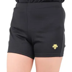 デサント バレーボール レディース（M） ハーフパンツ DX-B2124XB BKGD ブラック ゴールド L ショートパンツ プラクティスパンツ DESCENTE