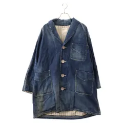 VISVIM (ヴィスヴィム) 19SS GREASE MONKEY COAT DRY DENIM グリースモンキー デニムコート インディゴ 0119205006008のサムネイル