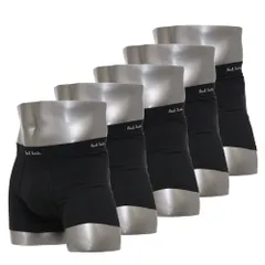 ポールスミス ボクサーパンツ 5枚セット 前閉じ 5枚組 Paul Smith Men's Trunk 5pack Black Cotton/Elastane S/M/Lサイズ M1A 914 MR5PK 79