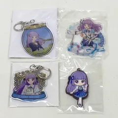 01w-2776 〇  未開封品 アイカツ！ 氷上スミレ アクリルキーホルダー カラビナキーホルダー ラバーストラップ 4点セット 【中古品】