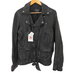 トゥモローランド ブルーワーク ライダースジャケット　美品　タグ有り　8.5万 BLUE WORK ブルーワーク ラムレザー シングルライダース | alta