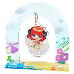 【中古】雑貨 中野二乃 「五等分の花嫁∽×カラオケ まねきねこ トレーディングゆらゆらアクリルチャームスタンド」
