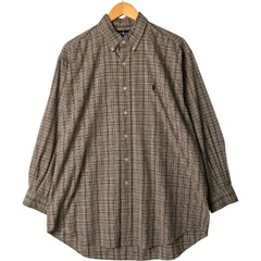 古着 ラルフローレン Ralph Lauren BLAKE 長袖 ボタンダウンチェックシャツ メンズL相当/eaa575223