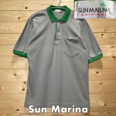 Sun Marina サンマリナ 半袖 リンガー ポロシャツ