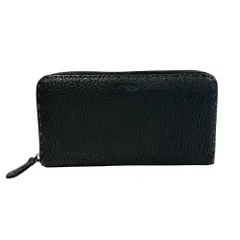 フェンディ FENDI 財布 レディース メンズ ブランド 長財布  レザー セレリア グレー ラウンドファスナー シンプル  【中古】