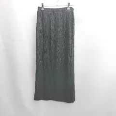 ◇ Θ OPAQUE.CLIP 光沢あり ウエストゴム ロング タイト スカート サイズ M ブラック レディース E  【1501160019257】