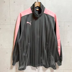PUMA プーマ トラックジャケット ジャージ トップス ストライプ S M ブラック 黒 ピンク ロゴ 刺繍 メンズ レディース スポーツ ランニング トレーニング ウェア SG243-6