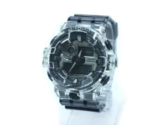 美品 CASIO G-SHOCK ジーショック GA-700SK クオーツ スケルトン 腕 時計 黒ｘクリア ■■◎メンズ