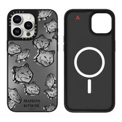 【ミラーケースMagSafe対応】ケースティファイ CASETiFY x Maison Kitsuné スマホケース スマホケース iPhone16/16pro/16pro max/15/15pro/15pro max/14/14promax 6種選択