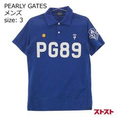 パーリーゲイツ 半袖ポロシャツ 6 メンズ XL ブルー ニコちゃん - メルカリ