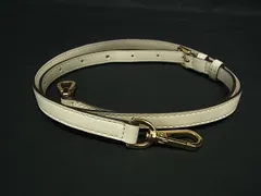 ■美品■ MICHAEL KORS マイケルコース レザー バッグ用 ショルダーストラップ ショルダーベルト 斜め掛け アイボリー系 DJ1604