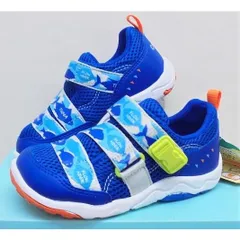 ★ムーンスター★キャロットのアクアシューズC2308ブルー18.5センチ