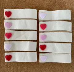 ネームタグ　ハート型　星型　ミックス　20本