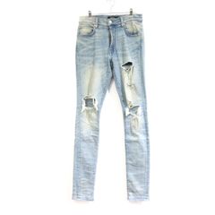 amiri デニム ボタンフライ ペイント ダメージ 36 XL - メルカリ