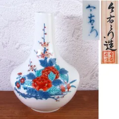 有田焼　今泉今右衛門 錦芙蓉絵　花瓶 今右衛門窯 作 錦花絵花瓶 – ギャラリー一番館オンラインショップ