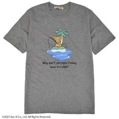 リラックマ サンエックス Tシャツ 半袖 トップス プリント San-X グレー 春夏